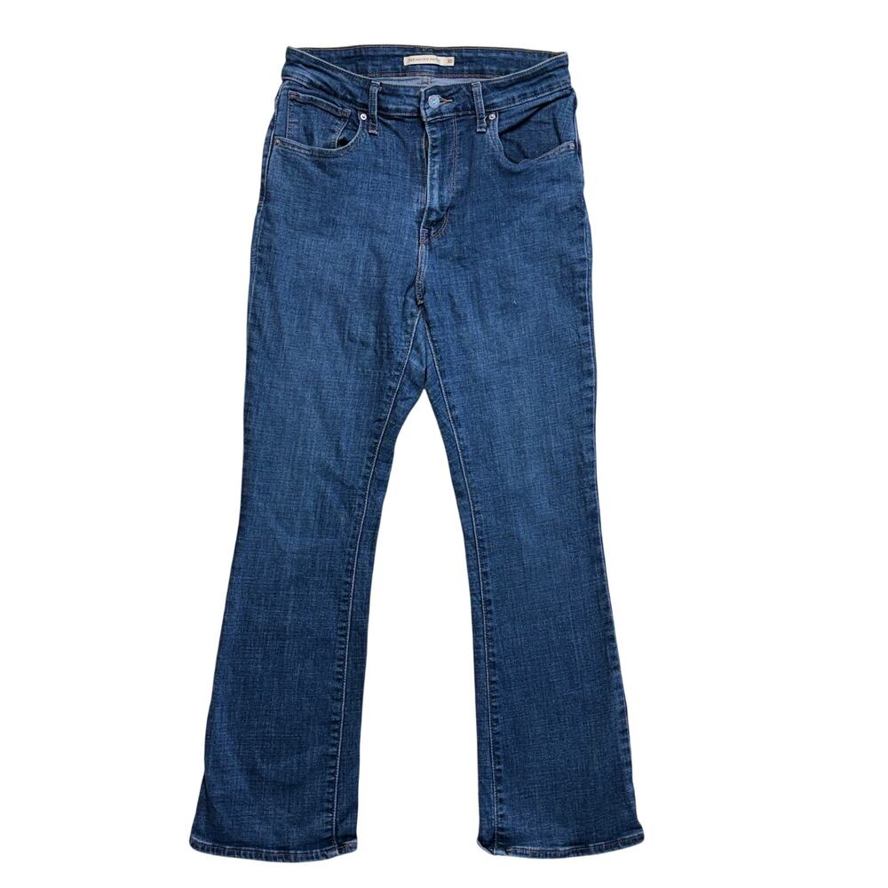 Levi's 725 Bootcut Jeans Womens 30 High Rise Dark Wash Denim Stretch Western